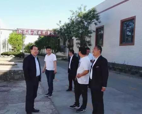 Wang Jinshan, member of the Standing Committee of Zunhua Municipal Committee and executive deputy mayor, inspected the companys Gan Liren deep processing and cold storage new project